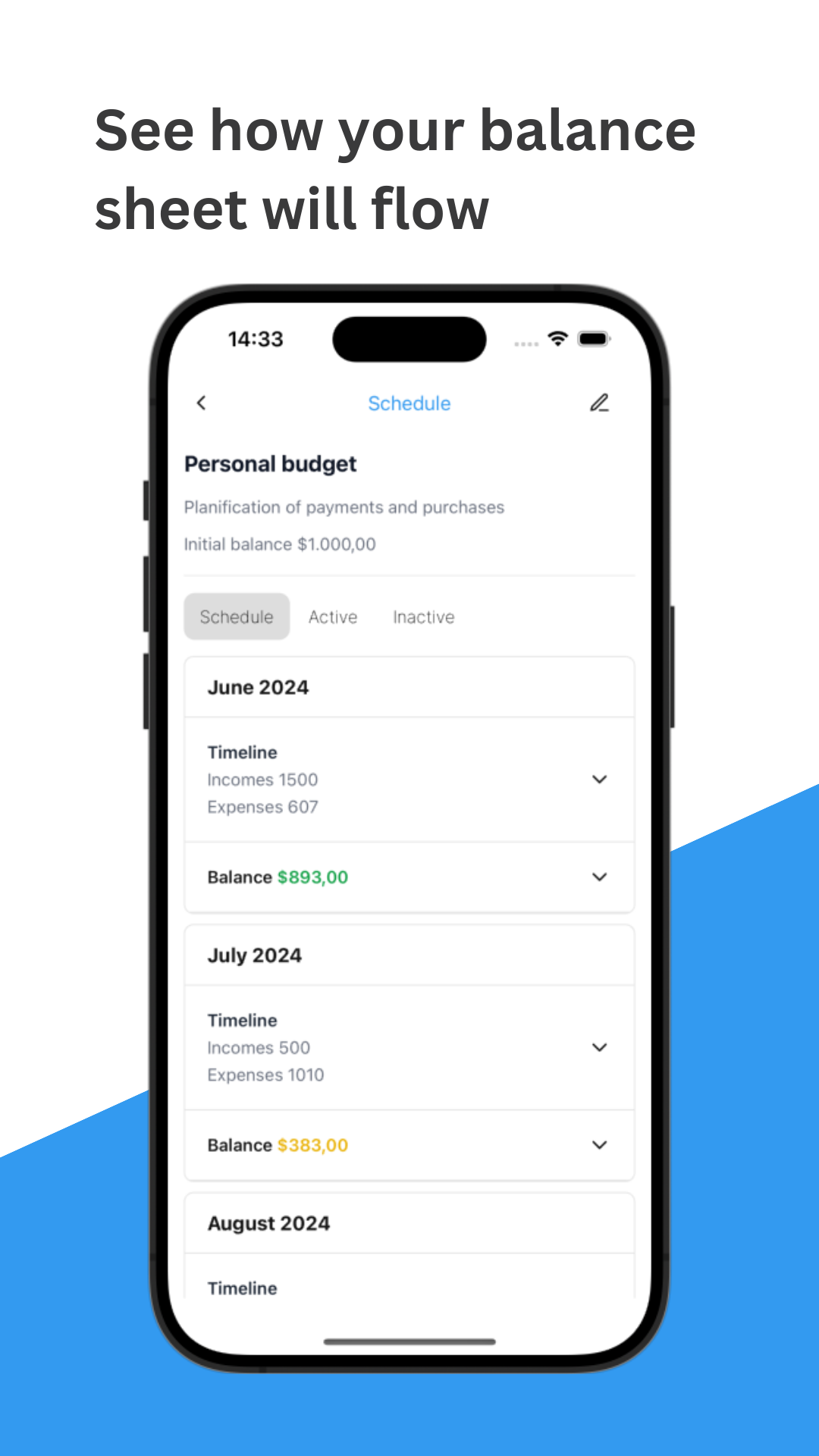 Budgetfy mobile app